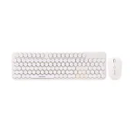 GEEZEER Honey S Beige & White Wireless Keyboard & Mouse Combo