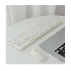 GEEZEER Honey S Beige & White Wireless Keyboard & Mouse Combo - Image 2