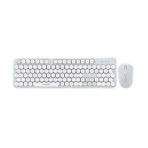 GEEZEER Honey S White & Green Wireless Keyboard & Mouse Combo