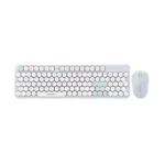 GEEZEER Honey S White & Green Wireless Keyboard & Mouse Combo